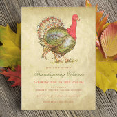 フレンドリディナーヴィンテージトルコアンティーク紙 招待状