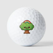 フレンドリーかわいいツリー ゴルフボール (正面)