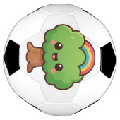 フレンドリーかわいいツリー サッカーボール (回転)