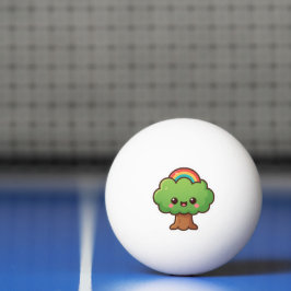 フレンドリーかわいいツリー 卓球ボール