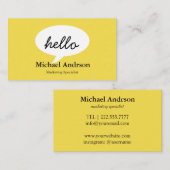 フレンドリーなこんにちは 名刺 (正面/裏面)