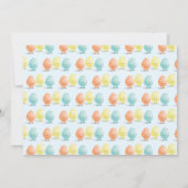 フレンドリーなイースターエッグの狩りの横の漫画 招待状 (裏面)