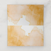 フレンドリーなカボチャの水色のゲストカード プレイスカード (内部開封)