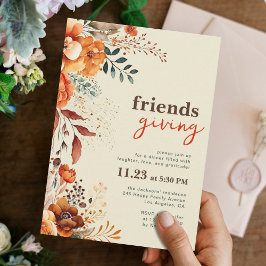 フレンドリーなディナーフローラ 招待状