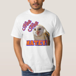フレンドリーなフクロウのティー Tシャツ