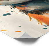 フレンドリーなベイビーティガー プリント (角)