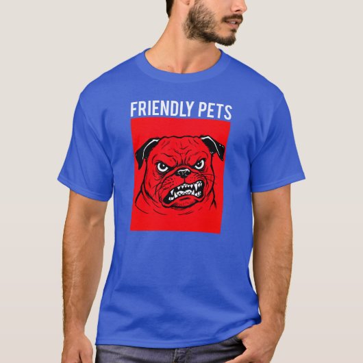 フレンドリーなペット Tシャツ (正面)