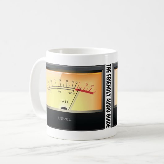 フレンドリーな可聴周波ガイド11のozのマグ コーヒーマグカップ (正面左)