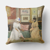 フレンドリーな呼出し1895年(キャンバスの油) クッション (裏面)