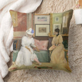 フレンドリーな呼出し1895年(キャンバスの油) クッション (ブランケット)