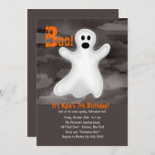 フレンドリーな幽霊のハローウィンパーティの招待状 招待状 (正面/裏面)