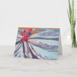 フレンドリーな花ユリのブランクの挨拶状 カード