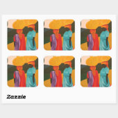 フレンドリーな遭遇2006年 スクエアシール (シート)