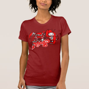 フレンドリーな音楽ロボット Tシャツ