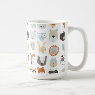 フレンドリーな顔 のかわいい動物のポートレート コーヒーマグカップ