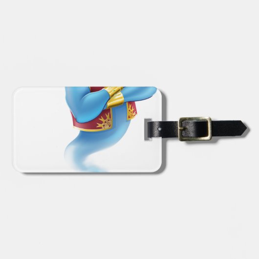 フレンドリーなJinnか魔神および魔法のランプ ラゲッジタグ (正面横)