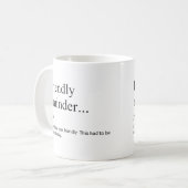 フレンドリーアラーム定義おもしろい作業 コーヒーマグカップ (正面左)