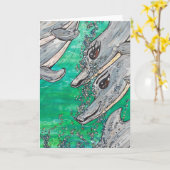 フレンドリーイルカ脚 カード (黄色い花)