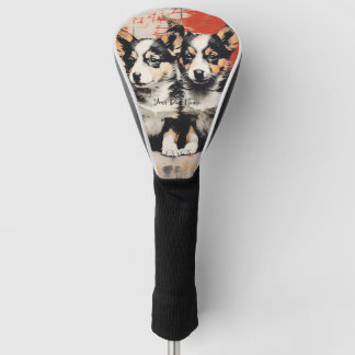 フレンドリーウェルシュコーギー子犬003 - Raimon Pala ゴルフヘッドカバー