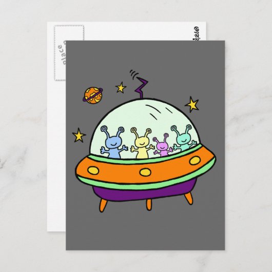 フレンドリーエイリアン ポストカード (正面/裏面)