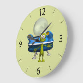 フレンドリーエイリアン ラージ壁時計 (傾斜)