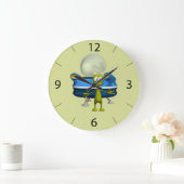 フレンドリーエイリアン ラージ壁時計 (ホーム)