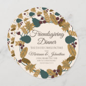 フレンドリーグリーンリーリーフサンクスギビングリース (正面/裏面)