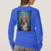 フレンドリーコーギーの肖像画 Tシャツ (裏面)