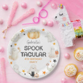 フレンドリーゴーストのハロウィンお誕生日会 ペーパープレート (パーティー)