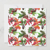 フレンドリージングポトラックディナーウォーターカラーフローラ 招待状 (裏面)