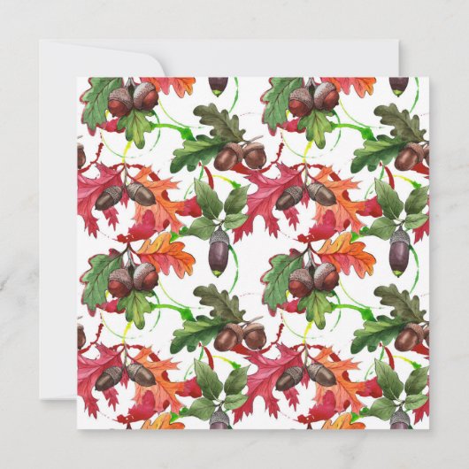 フレンドリージングポトラックディナーウォーターカラーフローラ 招待状 (裏面)