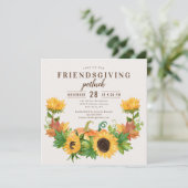 フレンドリーディナーポルトラックサンフラワーカボチャ 招待状 (スタンド正面)