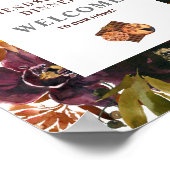 フレンドリーディナー素朴レッドフローラポスター ポスター (角)