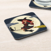 フレンドリーハロウィン魔女キッズ コースター (左側)