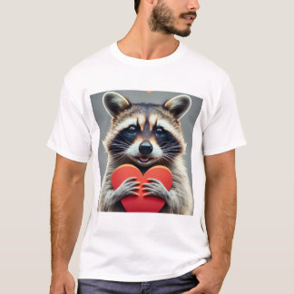 フレンドリーハートアライグマ Tシャツ