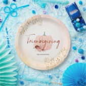 フレンドリーバラ金ゴールドグリッターパンプキン ペーパープレート (パーティー)