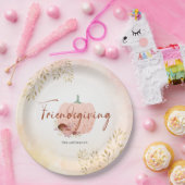 フレンドリーバラ金ゴールドグリッターパンプキン ペーパープレート (パーティー)