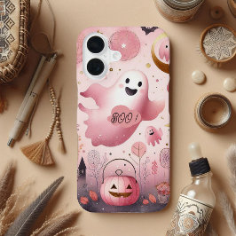 フレンドリーブー スプーキー ジャックオーランタン パステル ファンキー iPhone 16ケース