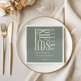 フレンドリーモダンディナーフローラ スタンダードカクテルナプキン