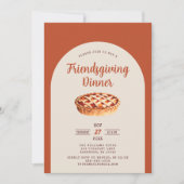 フレンドリーモダンディナー招待状 招待状 (正面)