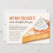 フレンドリーモダンディナー 招待状 (正面)