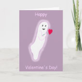 フレンドリー幽霊ハッピーバレンタインデーカード カード (正面)