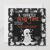 フレンドリー幽霊ハローウィンパーティまたはハ幽霊のよく出るウス 招待状 (正面)