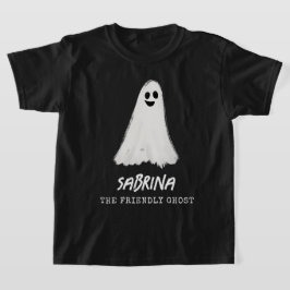 フレンドリー幽霊不気味ハロウィンキッズ Tシャツ