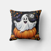フレンドリー幽霊祝のハロウィーン クッション (裏面)