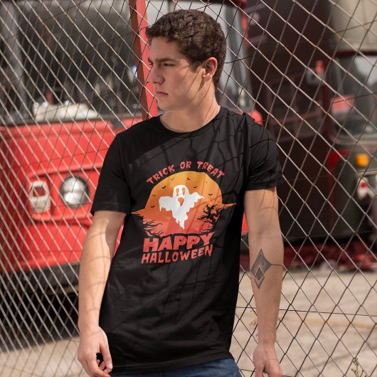 フレンドリー幽霊：トリックまたは治療 トライブレンドＴシャツ