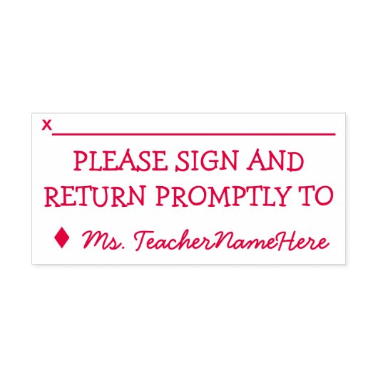 フレンドリー早速署名して帰れ セルフインキングスタンプ (デザイン)