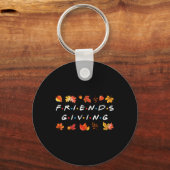 フレンドリー秋秋の友人と家族感謝してい キーホルダー (正面)