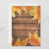 フレンドリー素朴ディナー招待状 招待状 (裏面)