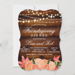 フレンドリー素朴秋パンプキン招待状 招待状